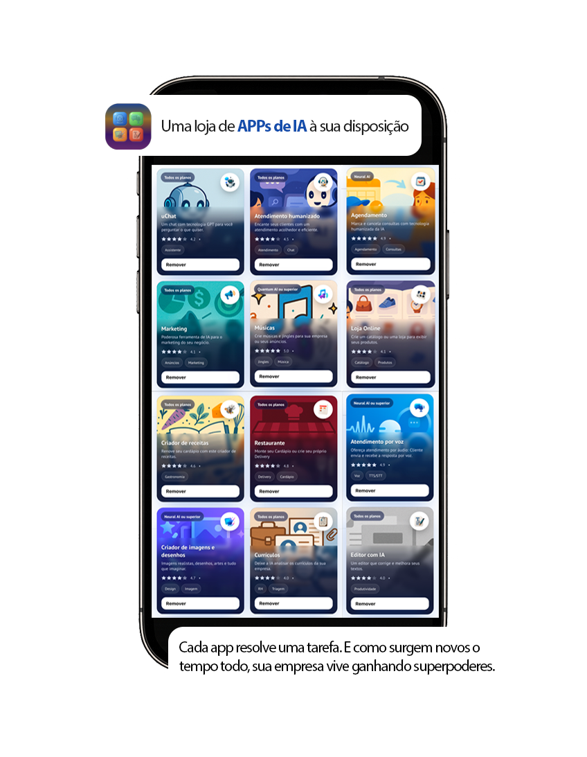 Aplicativo de criar catálogo e loja
